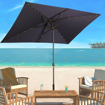 10' x 6'5 Rectangular Lighted Market Umbrella
