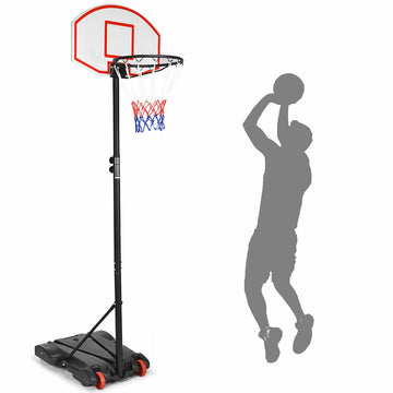 Adjustable Basketball Hoop System Stand with Wheels