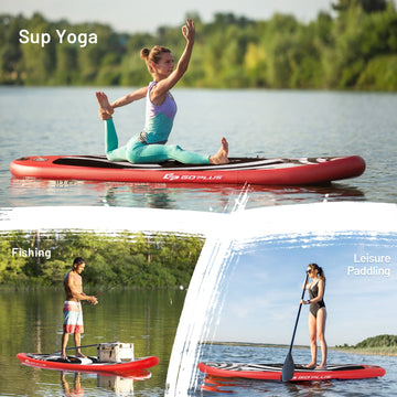 Inflatable Stand up Adjustable Fin Paddle Surfboard with Bag