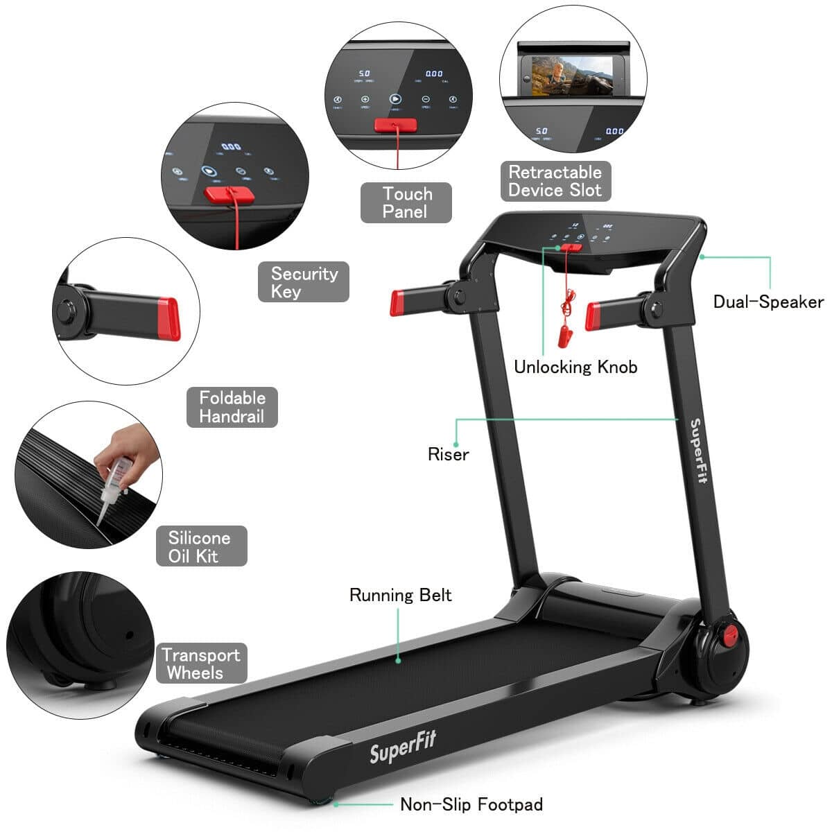 Treadmill running best sale machine