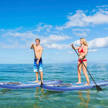 11 Feet Inflatable Adjustable Paddle Board with Carry Bag