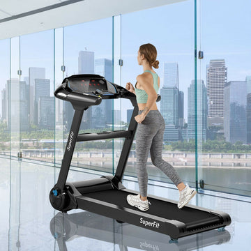 2.25HP Folding Treadmill Running Jogging Machine with LED Touch Display