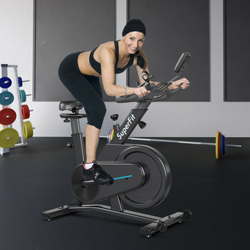 Magnetic Exercise Gym Bike Indoor Cycling Bike with Adjustable Seat Handle