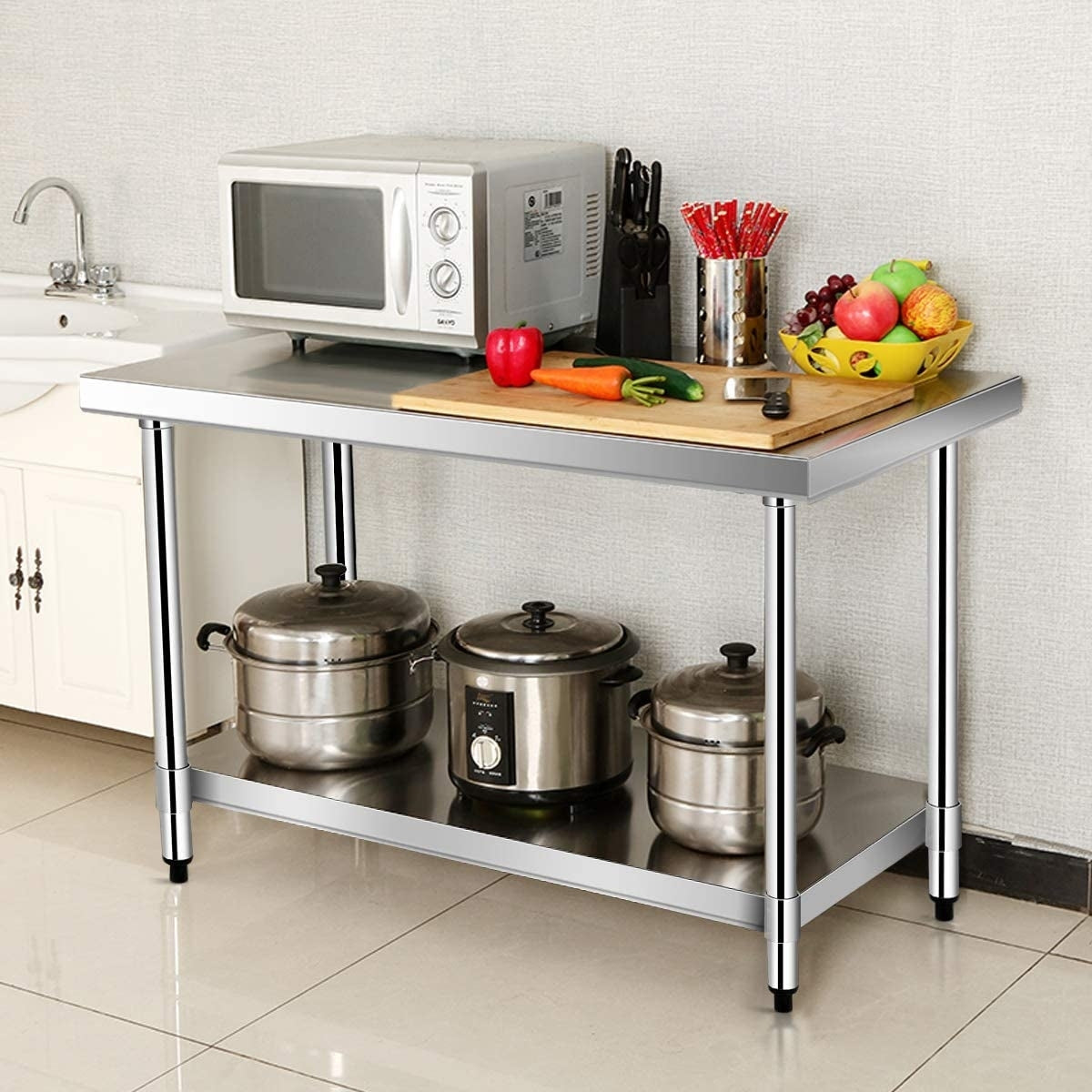 24Inch x 36Inch Stainless Steel Commercial Kitchen Food Prep Table