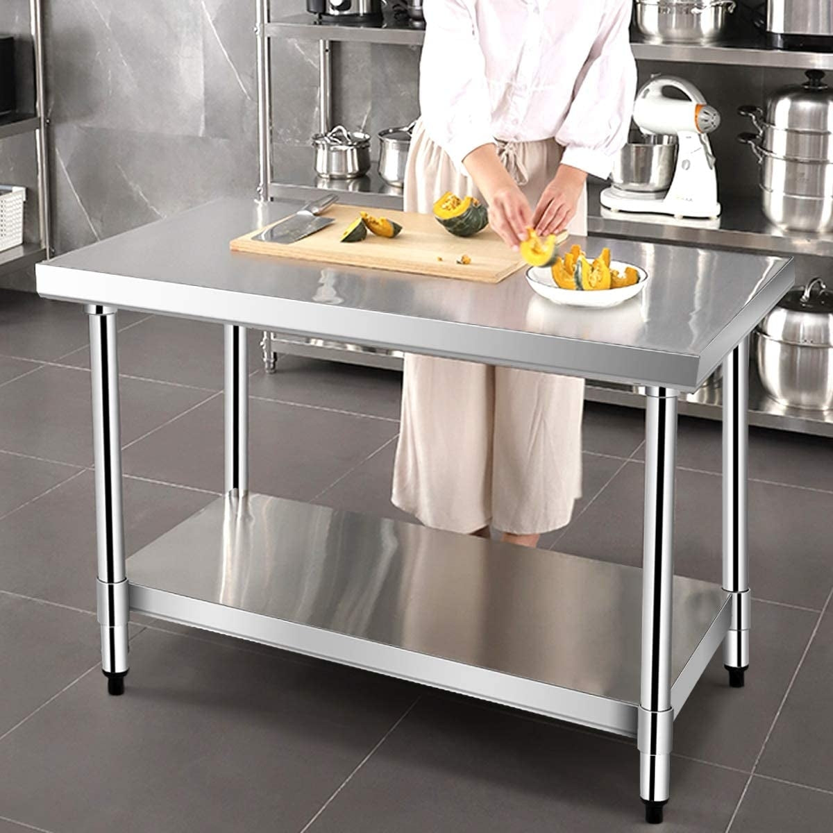 24Inch x 36Inch Stainless Steel Commercial Kitchen Food Prep Table