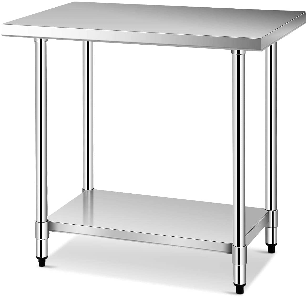 24Inch x 36Inch Stainless Steel Commercial Kitchen Food Prep Table